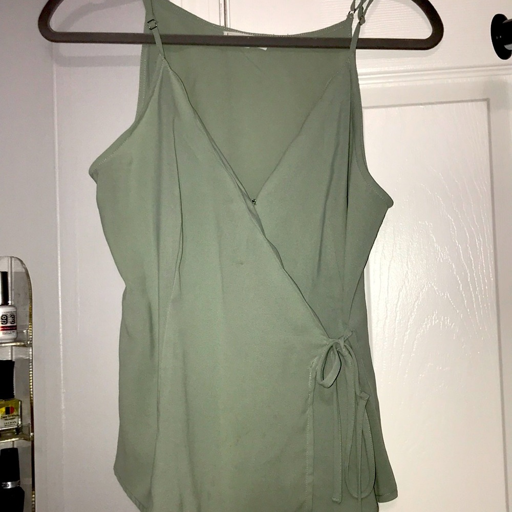 Mint green tank top